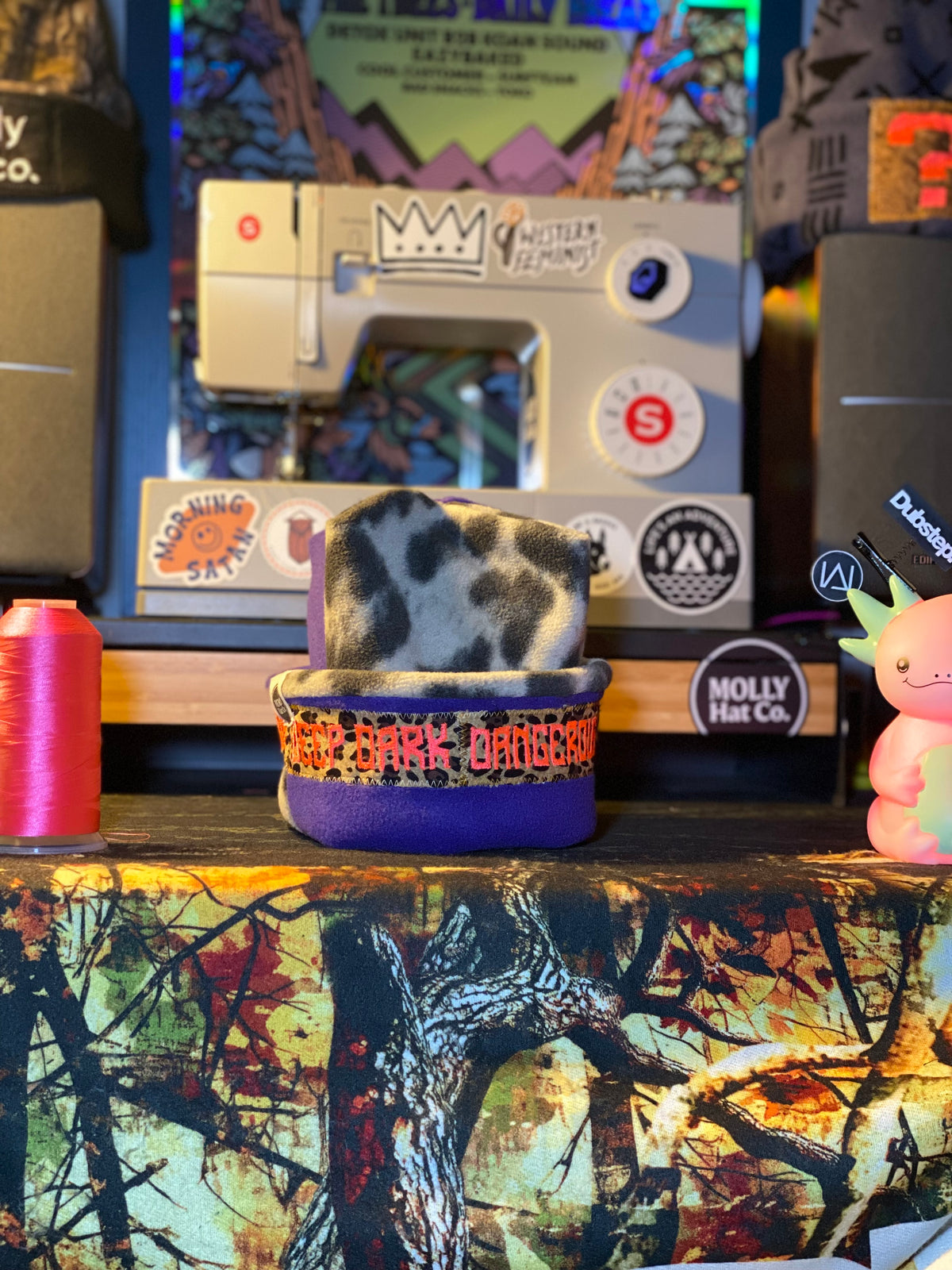 Purple Cheetah Banded Deep Dark Dangerous